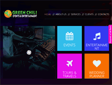 Tablet Screenshot of greenchilievents.com